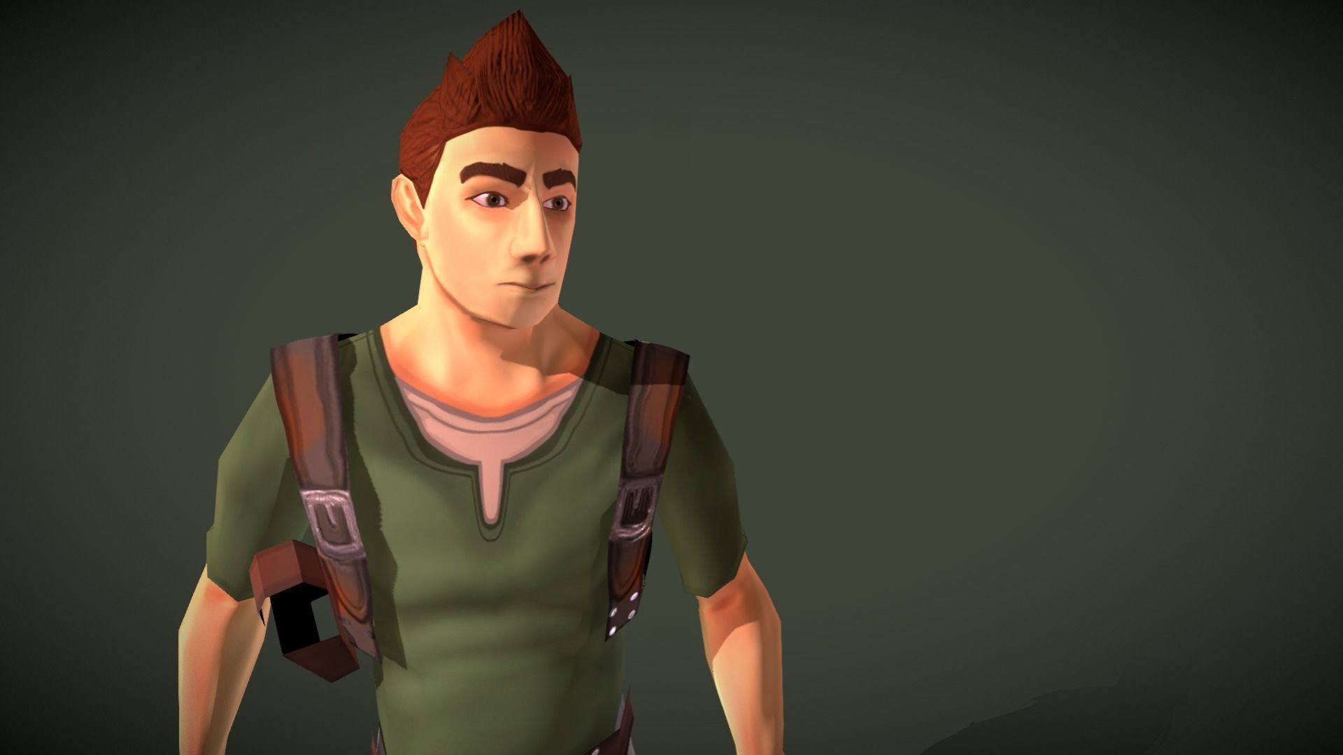 Mobile Hero Updated to V2 - Now PBR Low-poly 3D model_28