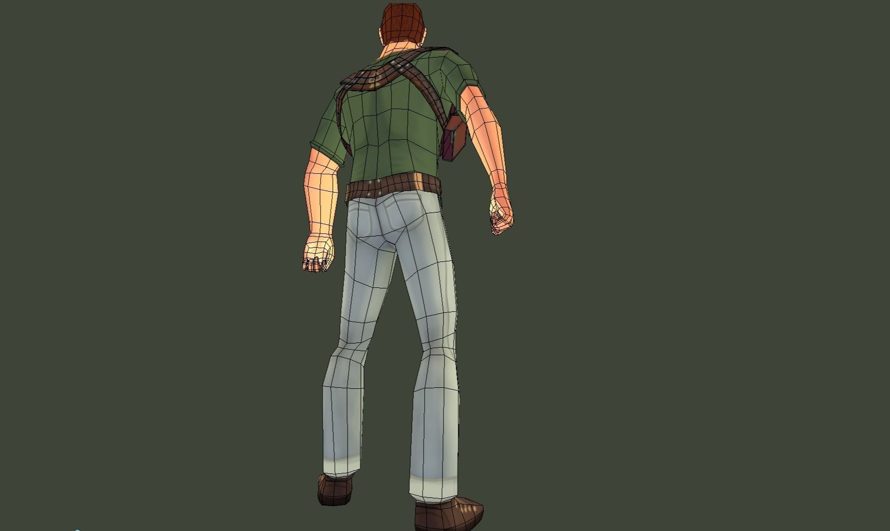 Mobile Hero Updated to V2 - Now PBR Low-poly 3D model_21