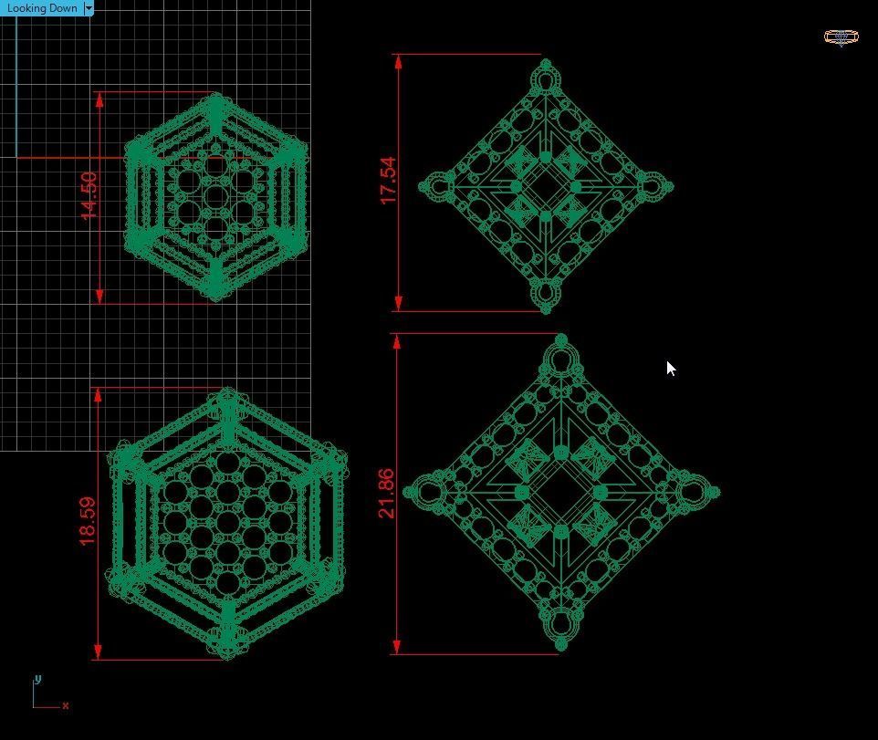 Multi Shaped Pendants with Earrings Total 8 Pieces 3D print model_17