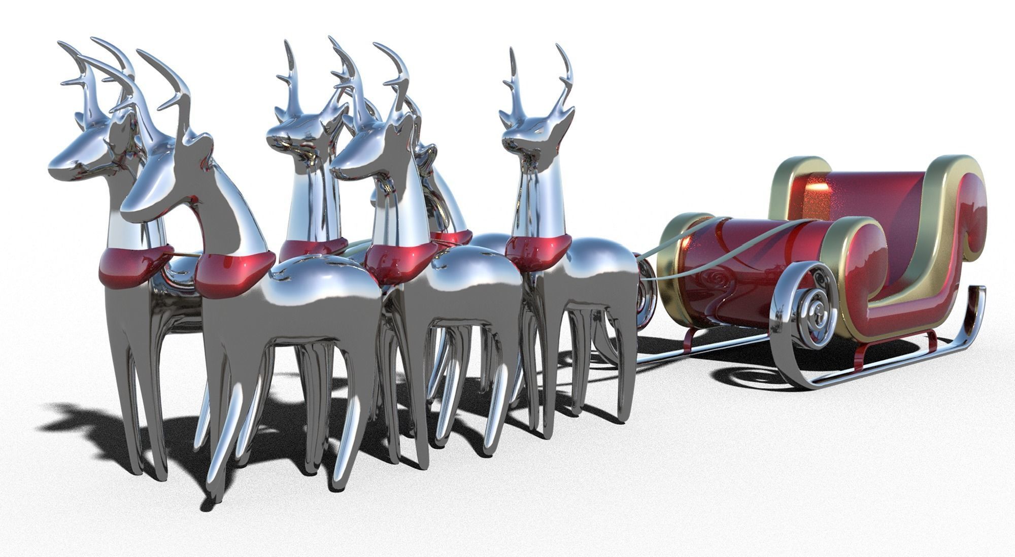 Santa Claus sleigh Reindeer