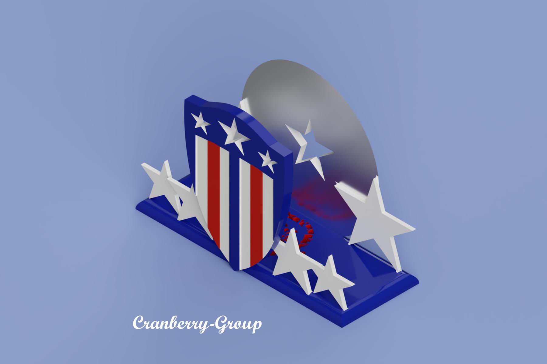 Napkin holder 3D print model_1