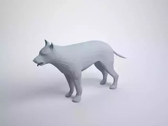 Lowpoly Dog 3D print model
