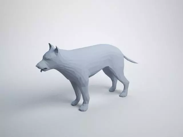 Lowpoly Dog 3D print model