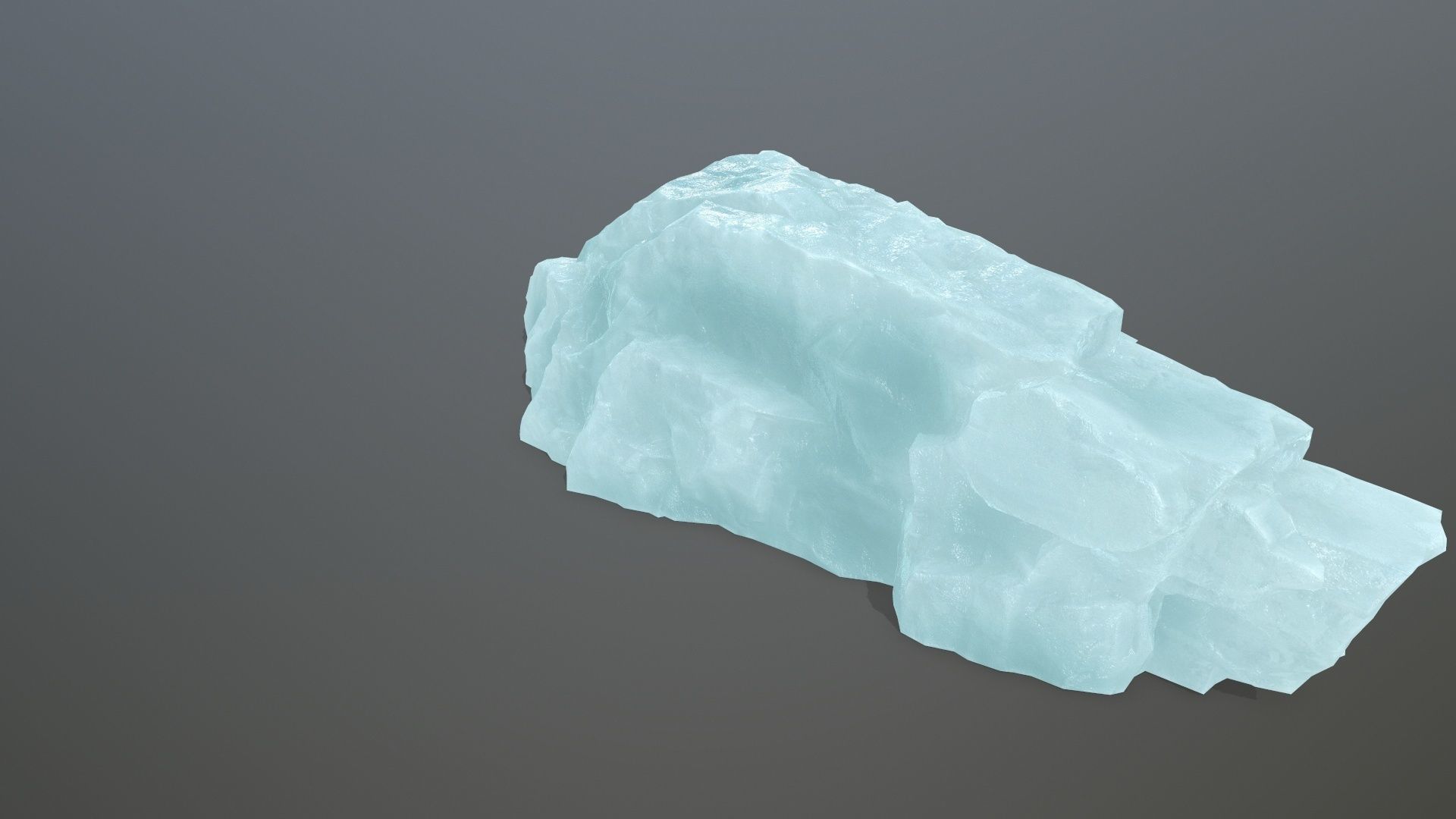 ice rocks Low-poly 3D model_3