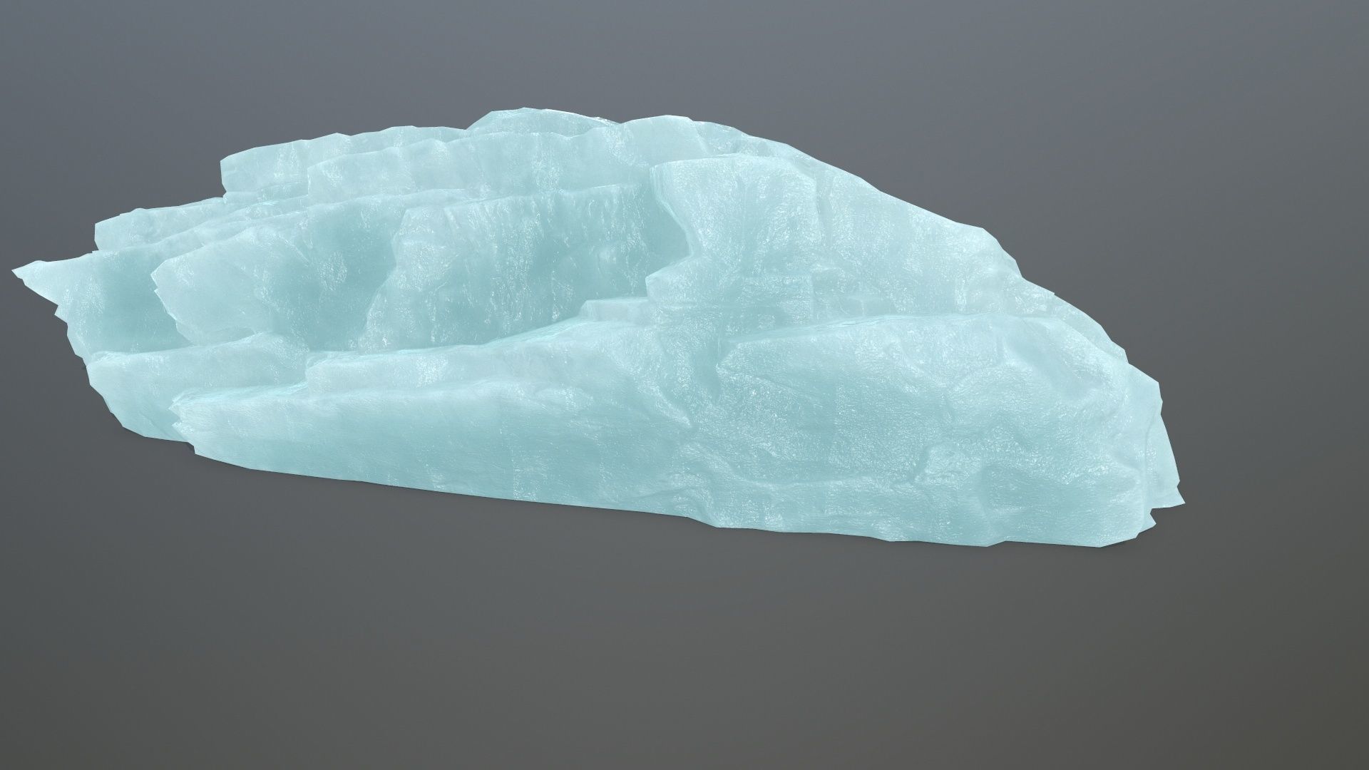 ice rocks Low-poly 3D model_9