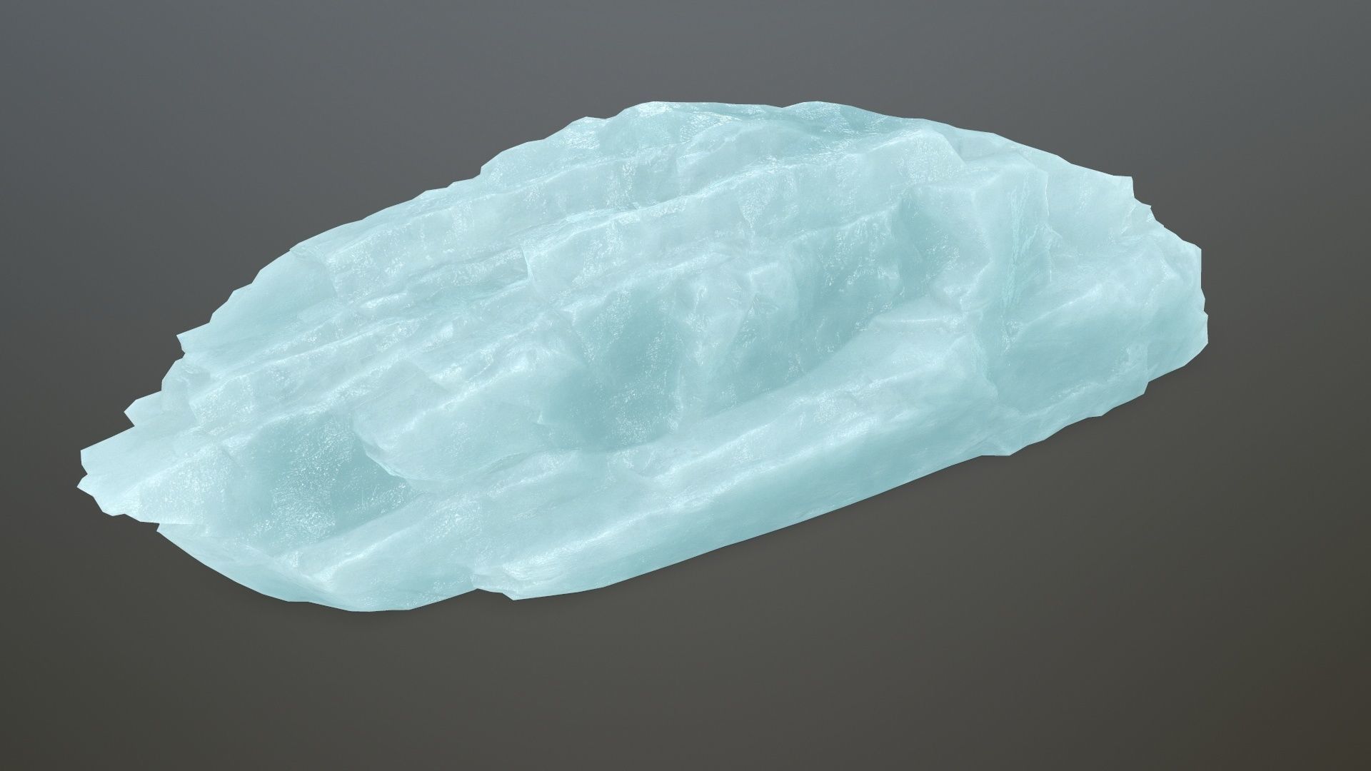 ice rocks Low-poly 3D model_10