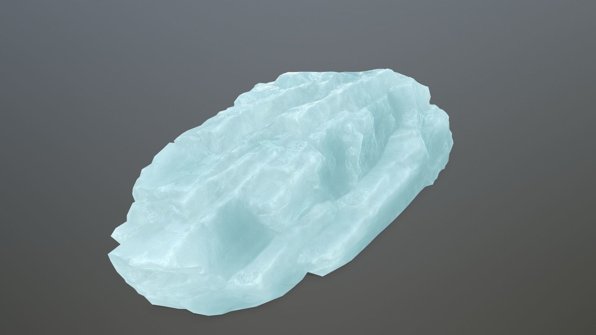 ice rocks Low-poly 3D model_1