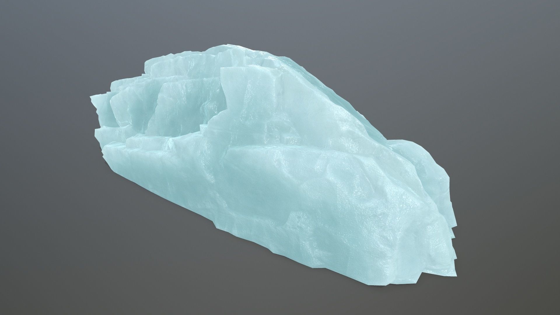 ice rocks Low-poly 3D model_8