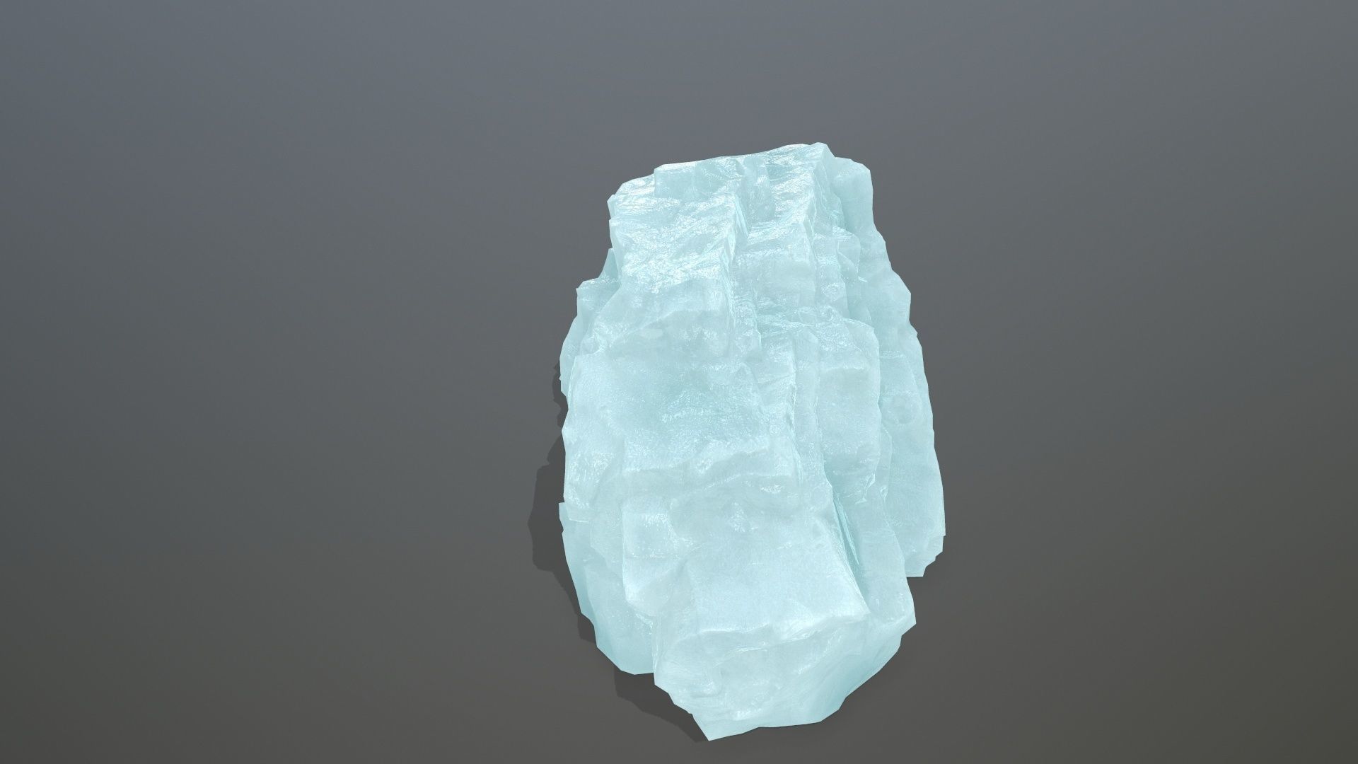 ice rocks Low-poly 3D model_2