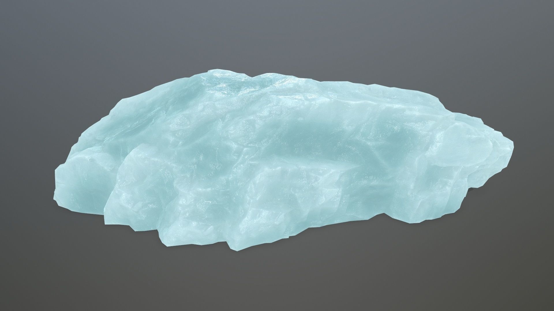 ice rocks Low-poly 3D model_5
