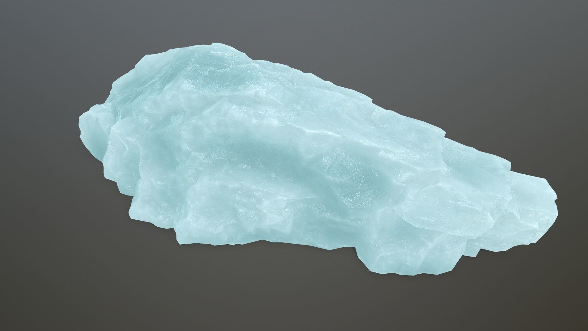 ice rocks Low-poly 3D model_12
