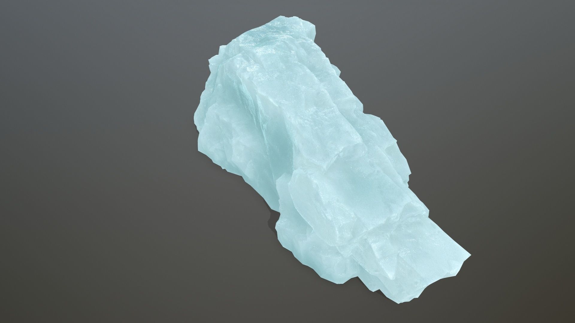 ice rocks Low-poly 3D model_11