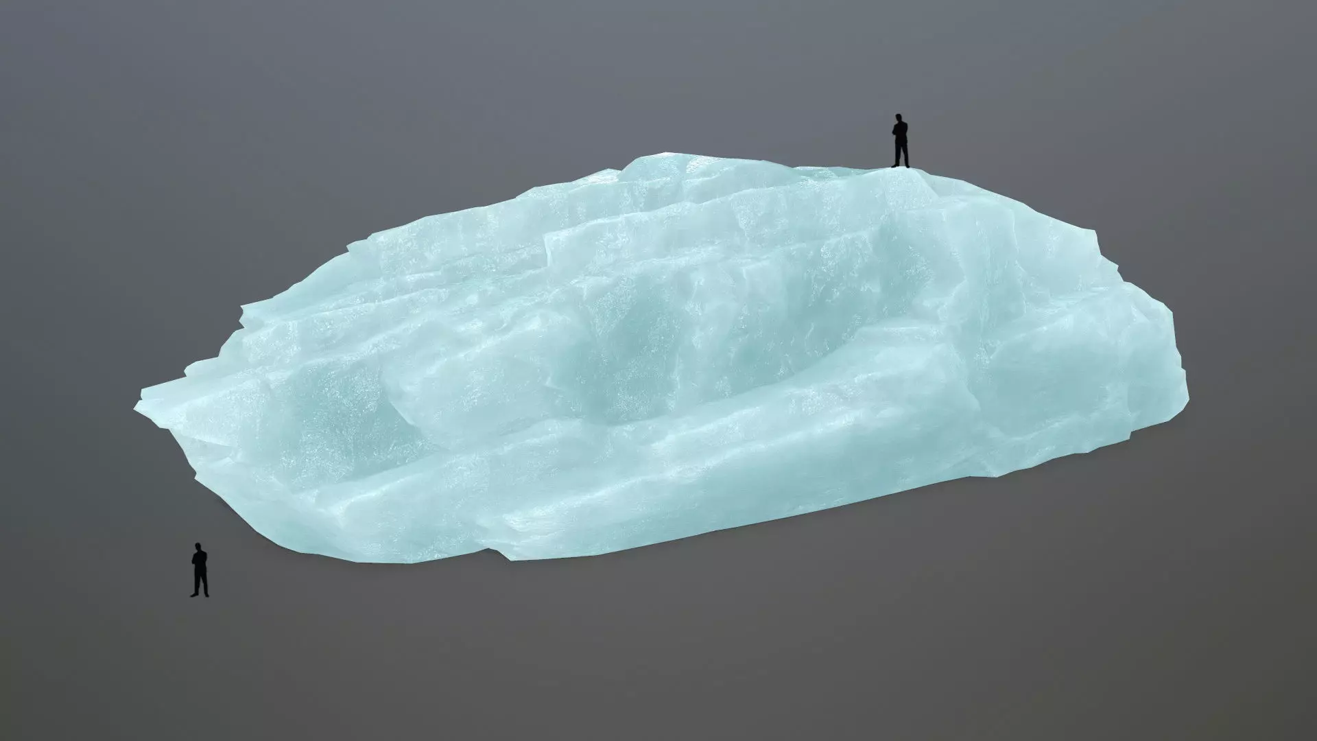 ice rocks Low-poly 3D model_0