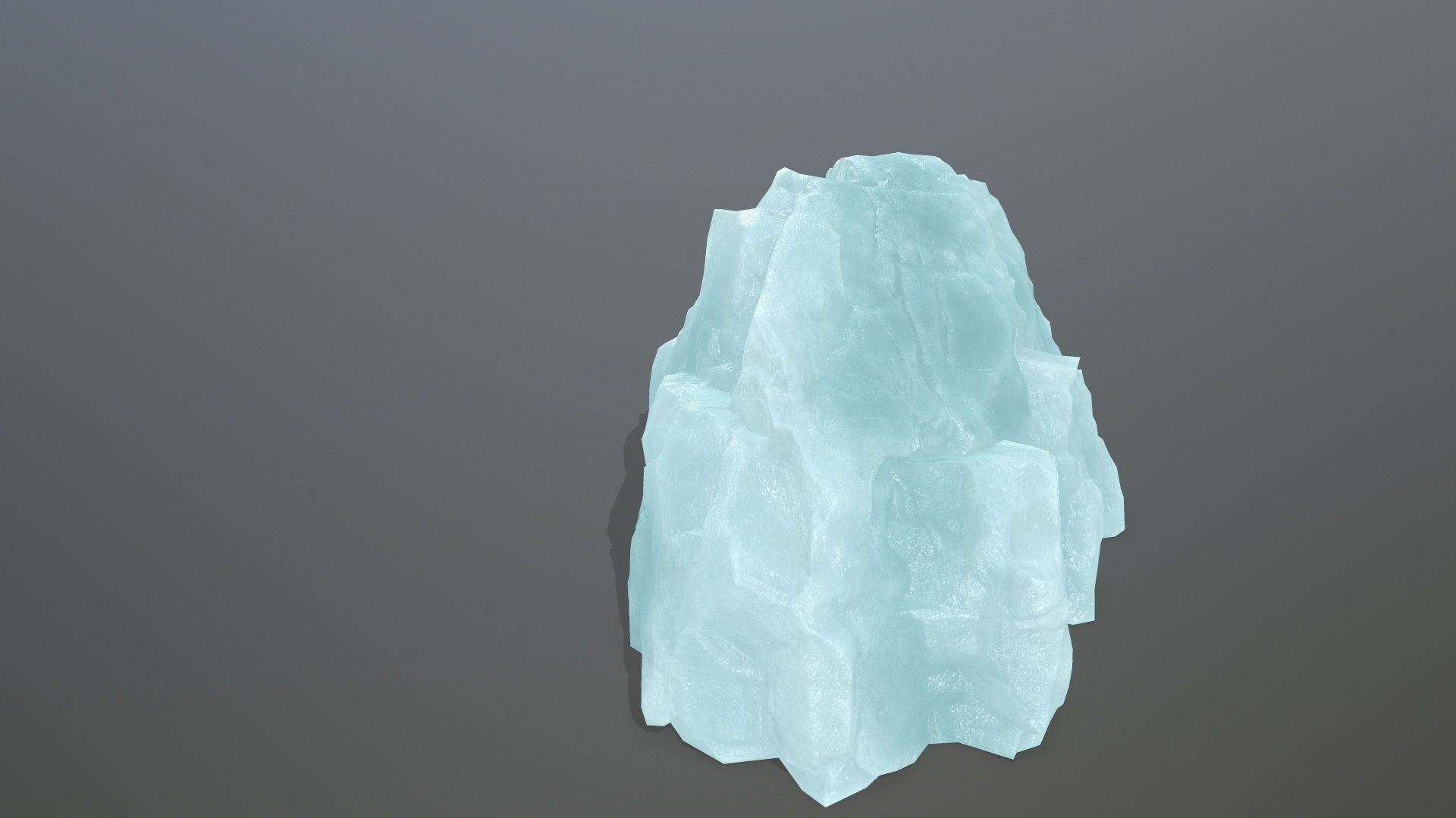 ice rocks Low-poly 3D model_7
