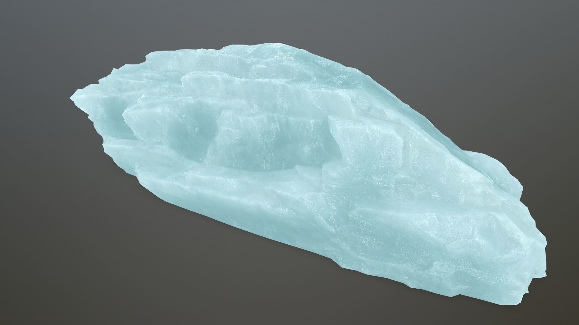 ice rocks Low-poly 3D model_15