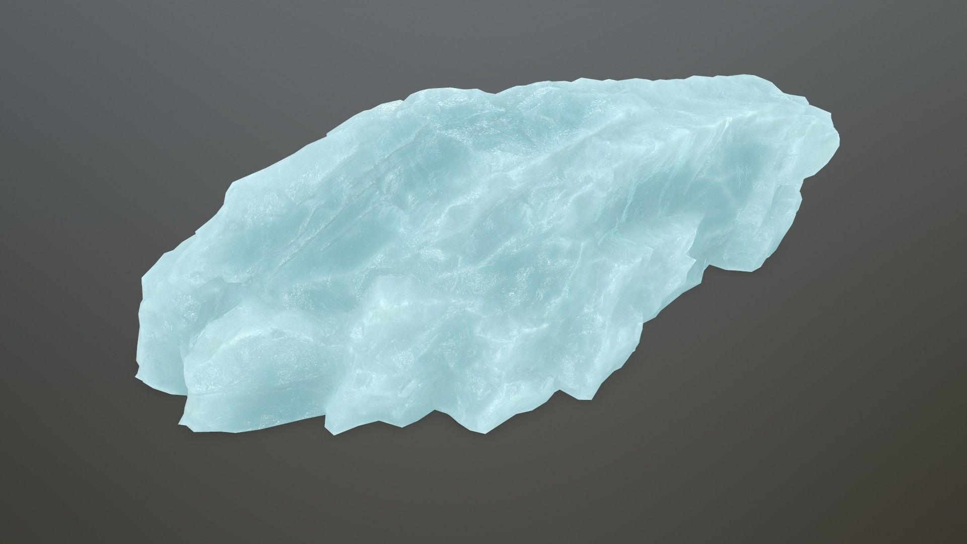ice rocks Low-poly 3D model_13