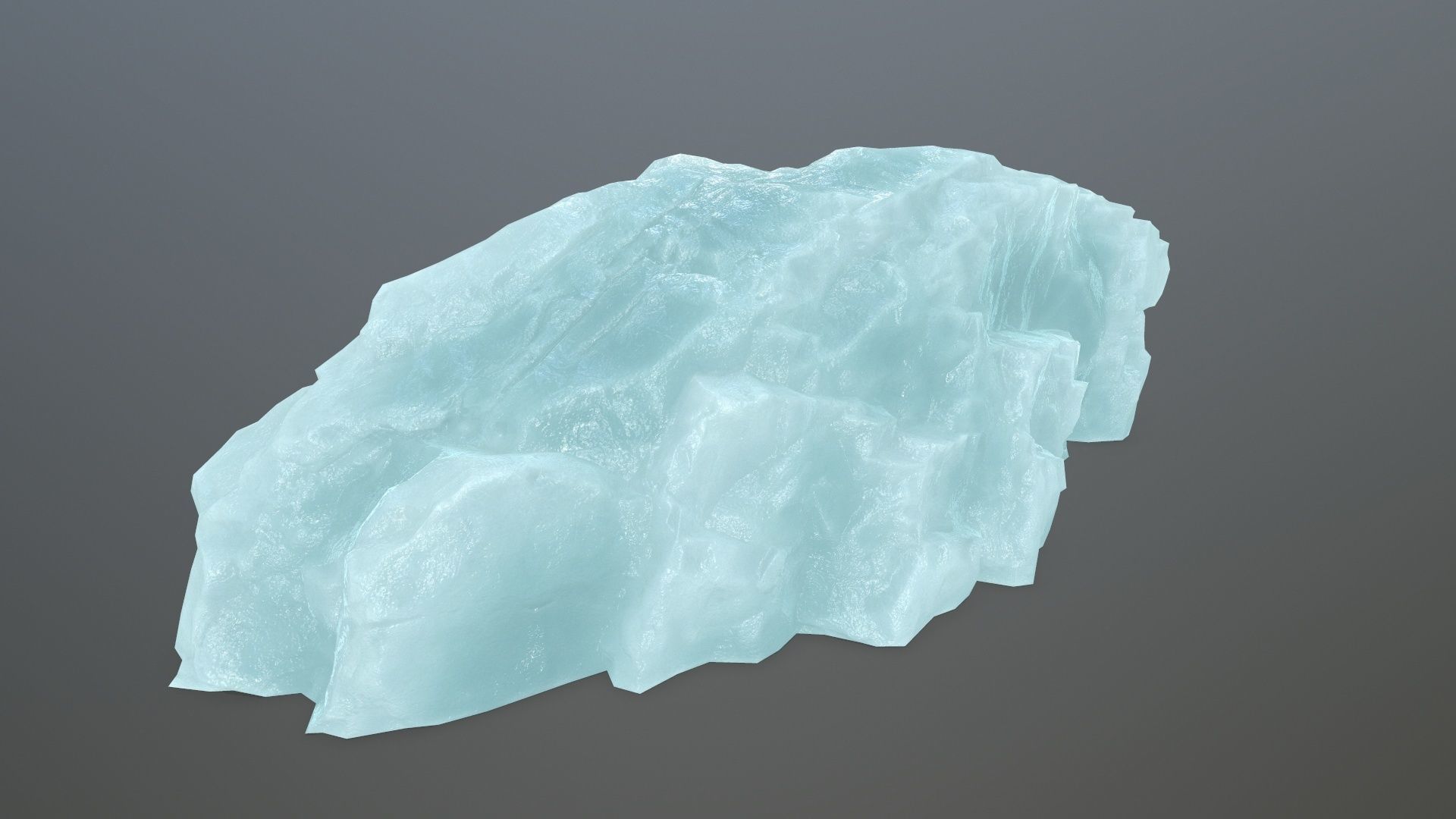 ice rocks Low-poly 3D model_6