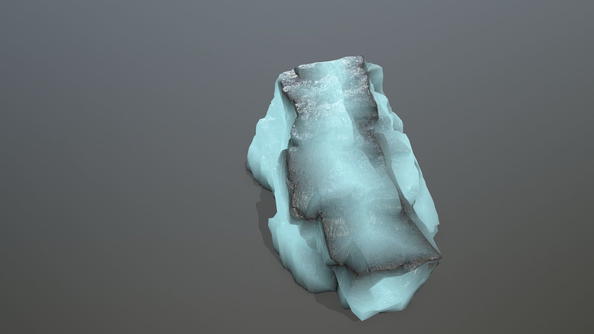ice rocks Low-poly 3D model_2