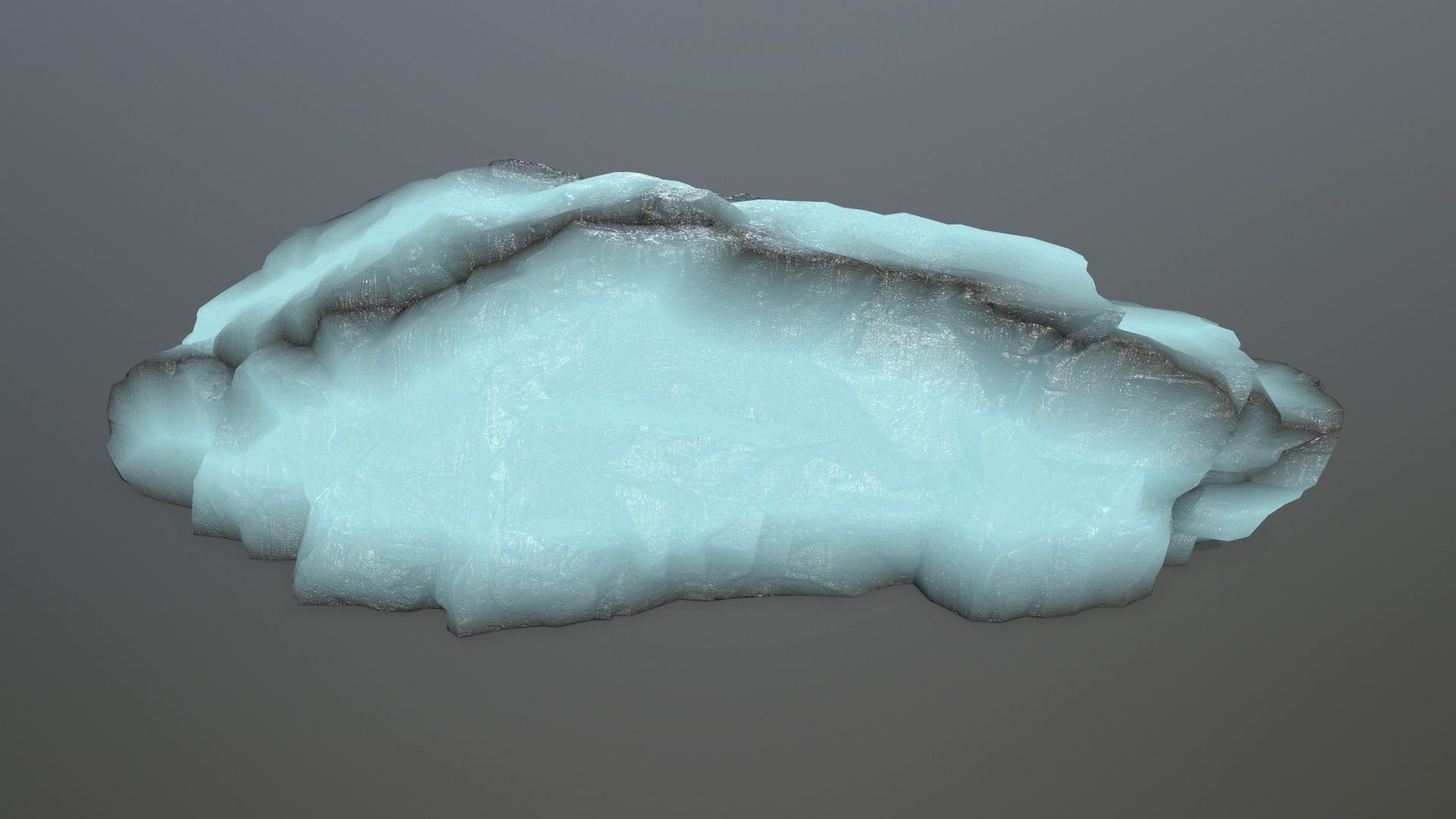 ice rocks Low-poly 3D model_4