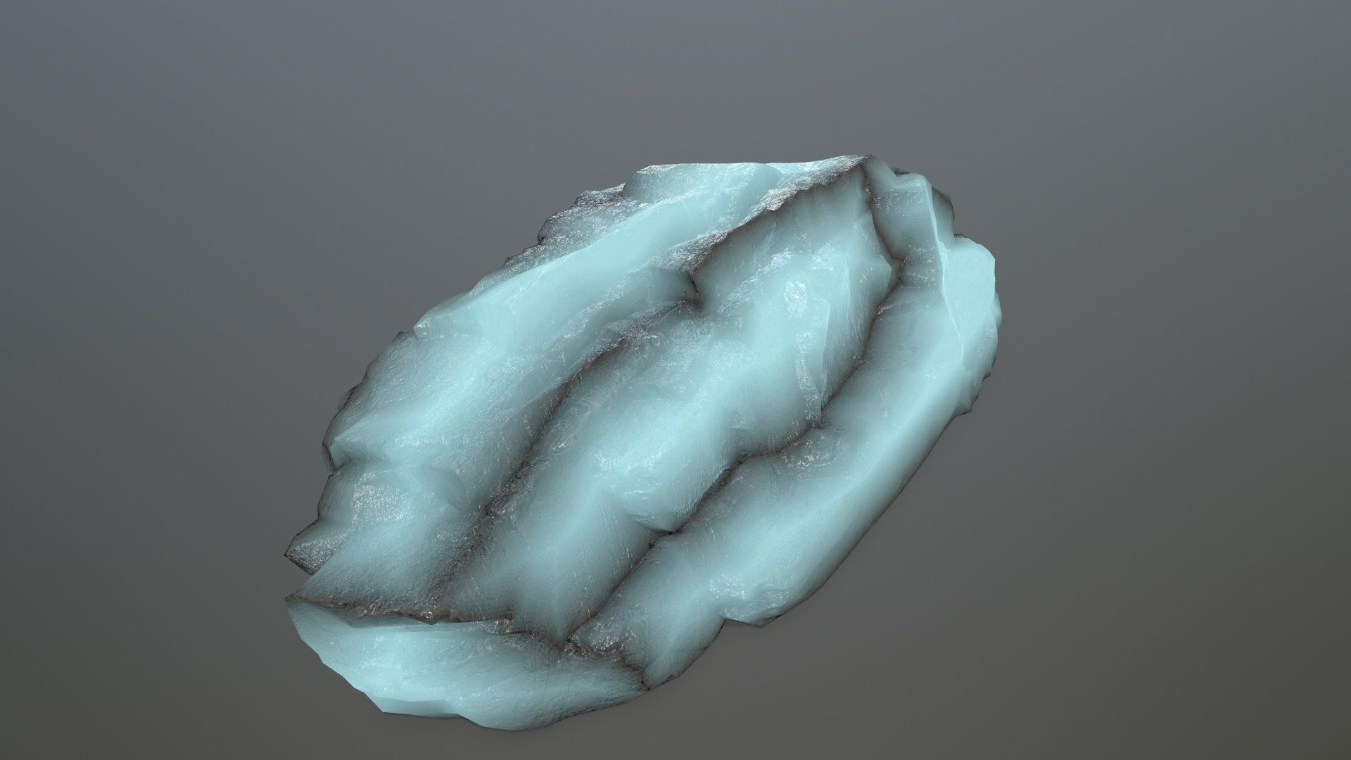 ice rocks Low-poly 3D model_1