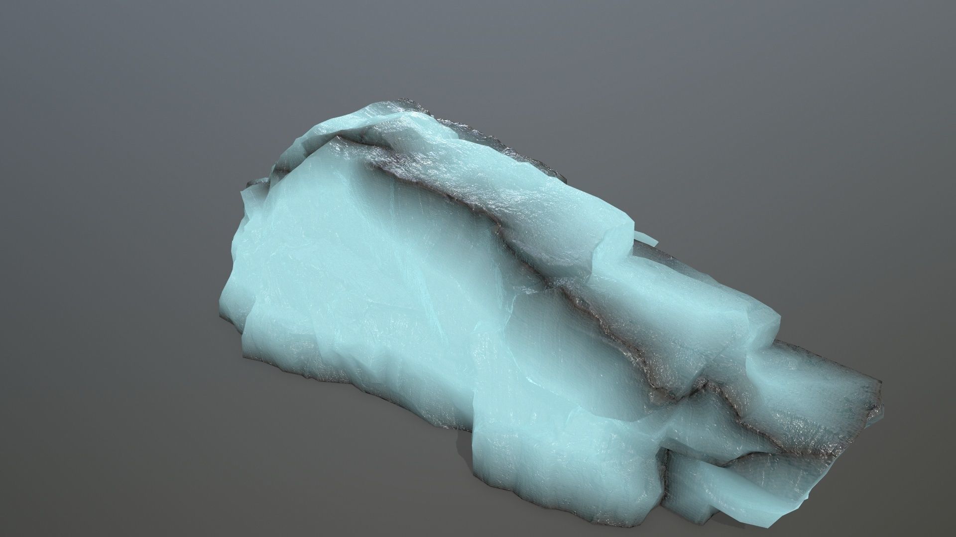 ice rocks Low-poly 3D model_3