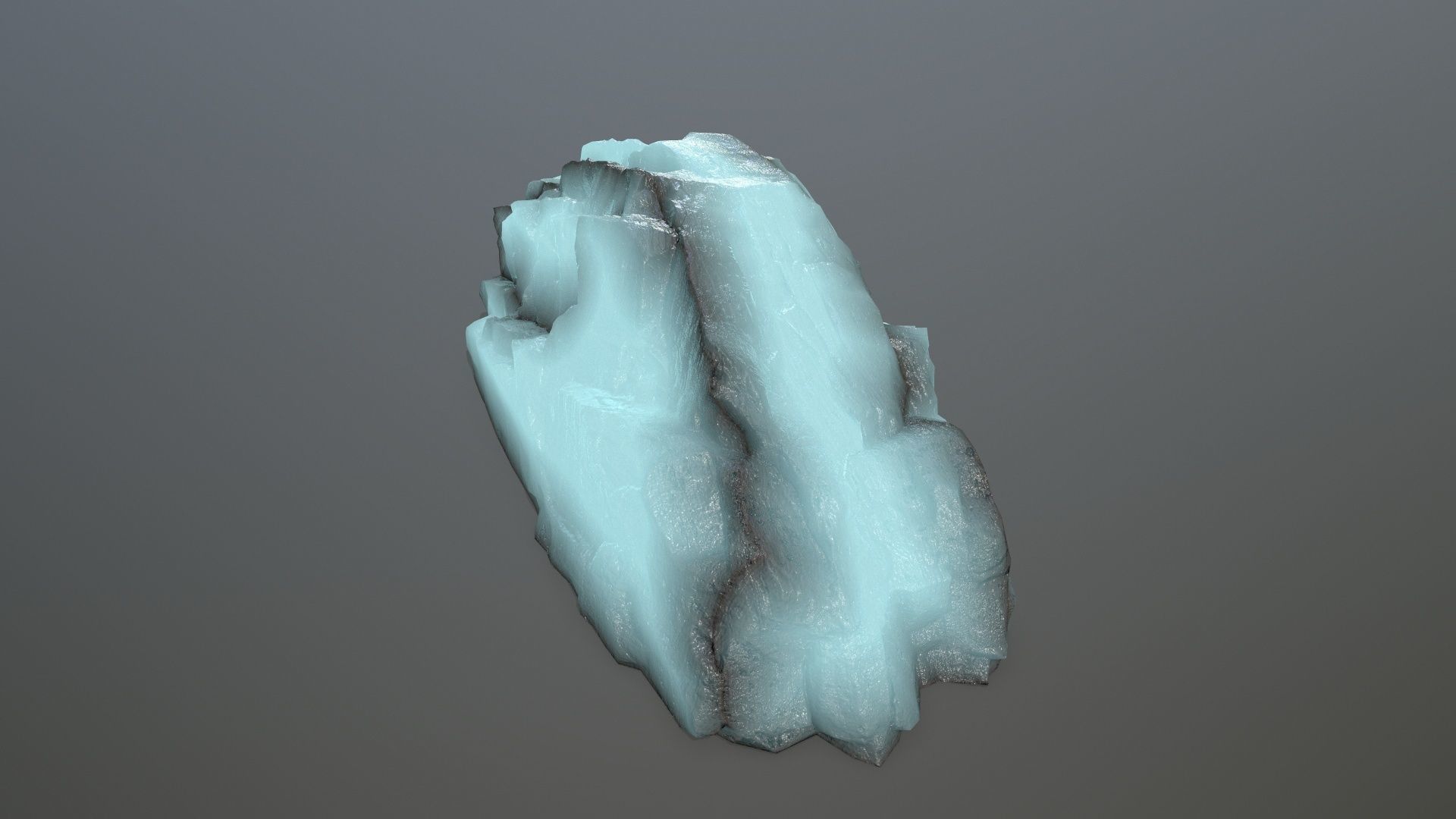 ice rocks Low-poly 3D model_7