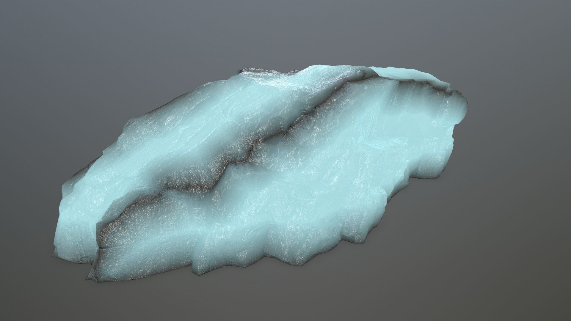 ice rocks Low-poly 3D model_5