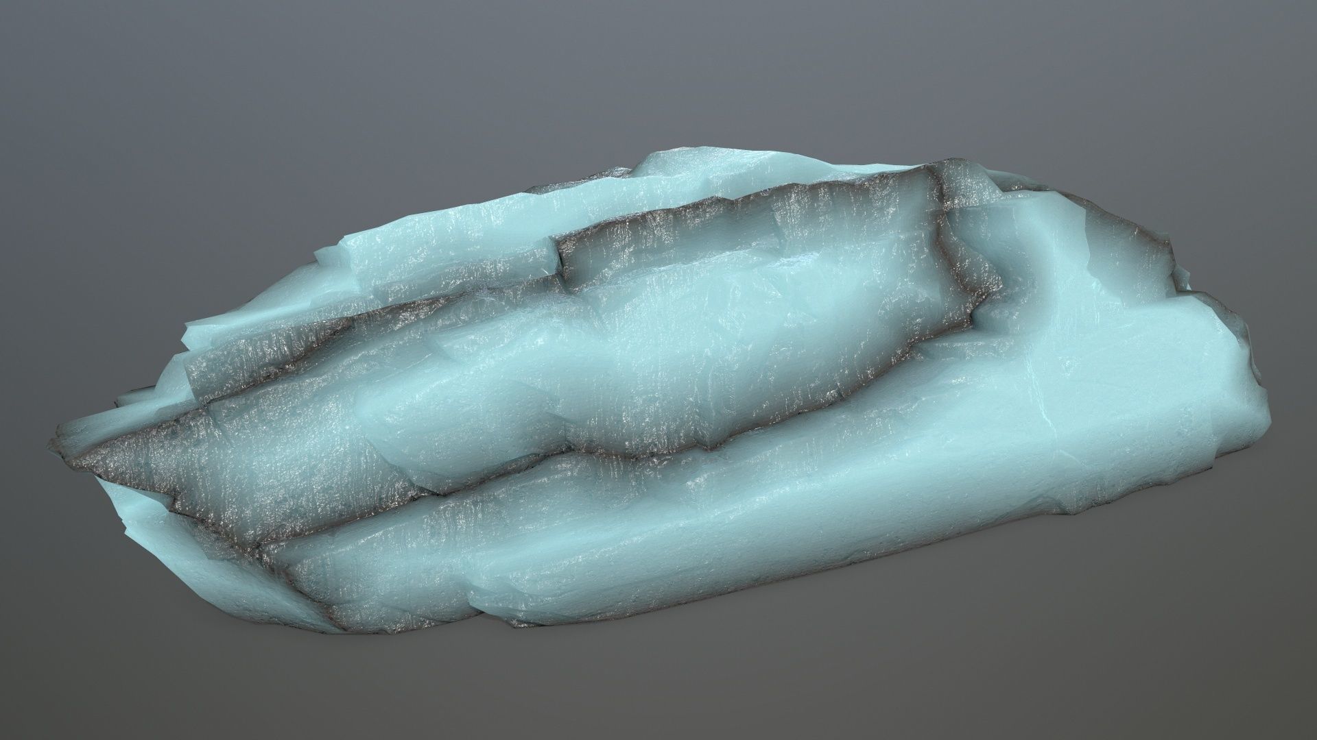 ice rocks Low-poly 3D model_18