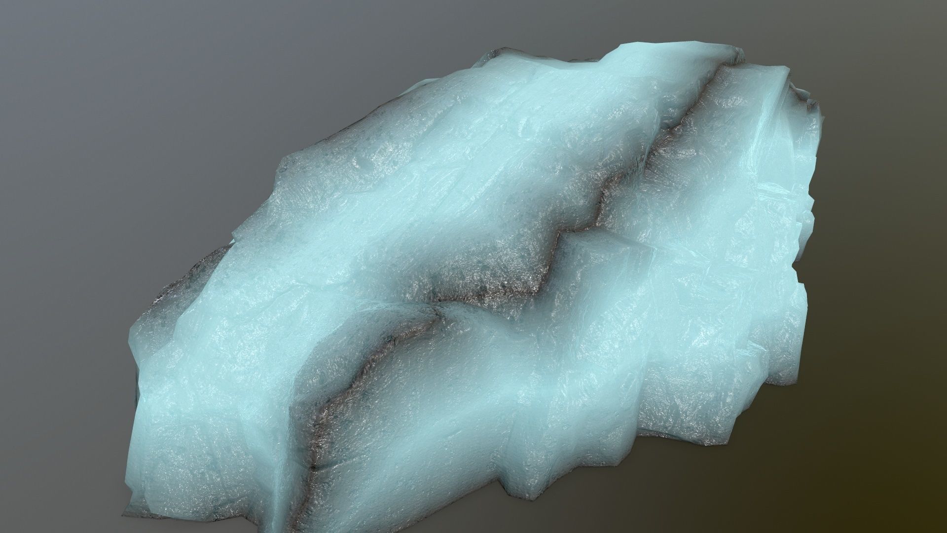 ice rocks Low-poly 3D model_16