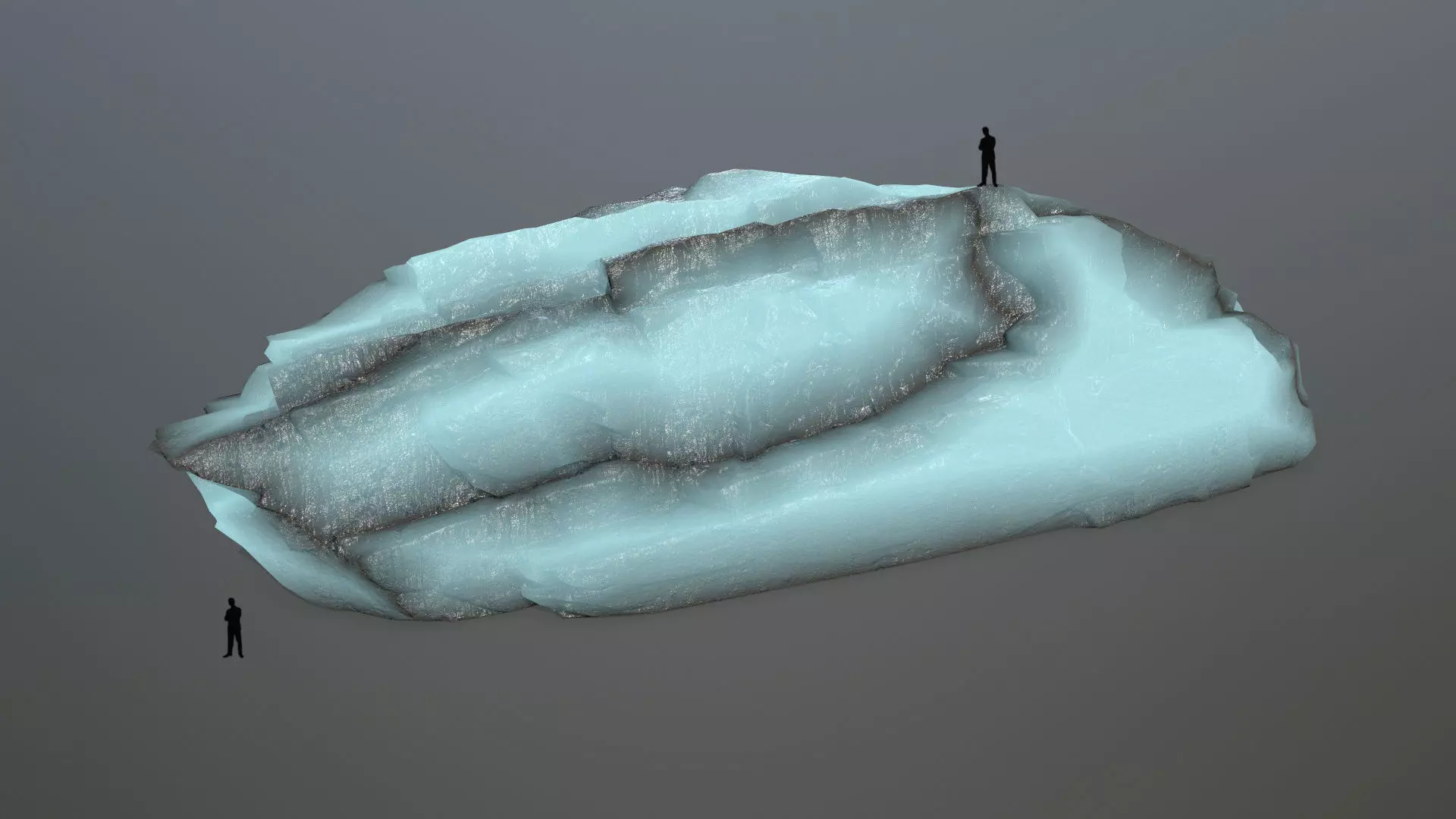 ice rocks Low-poly 3D model_0