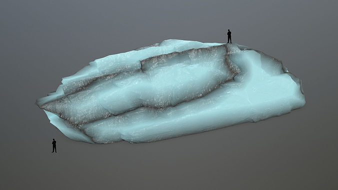 ice rocks Low-poly 3D model