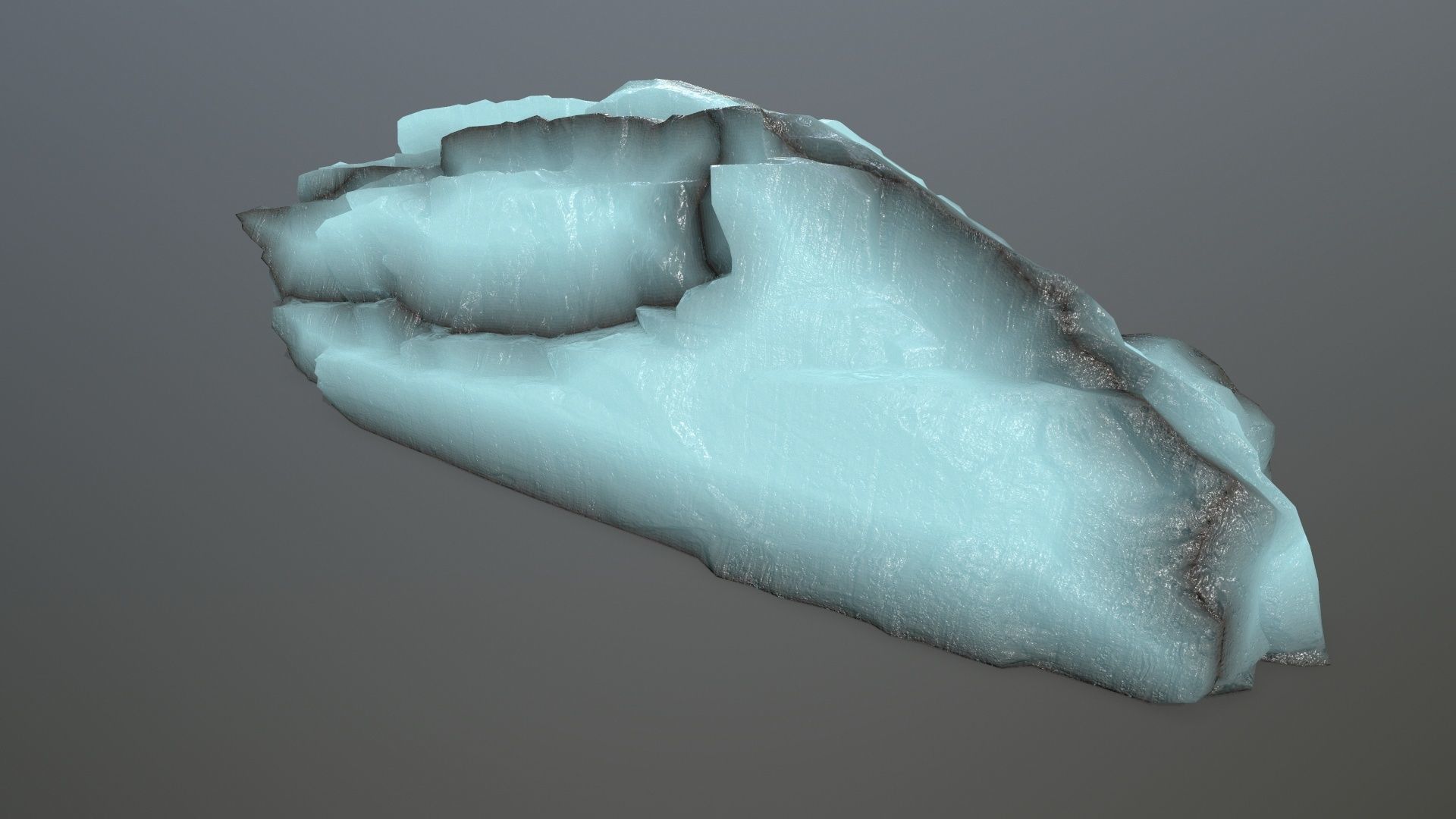 ice rocks Low-poly 3D model_8