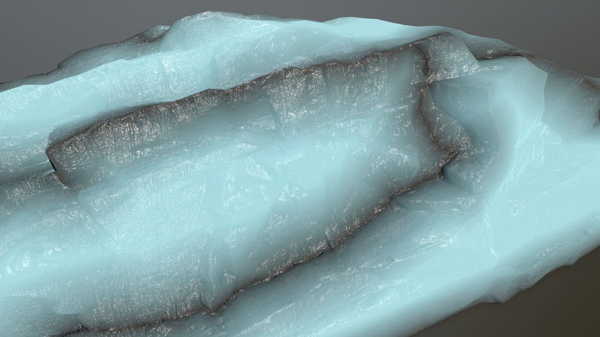 ice rocks Low-poly 3D model_10