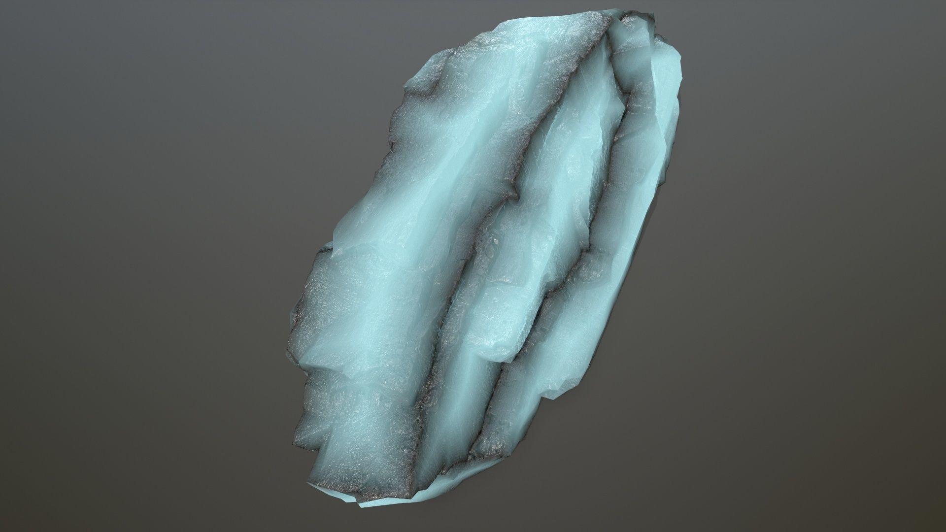 ice rocks Low-poly 3D model_12