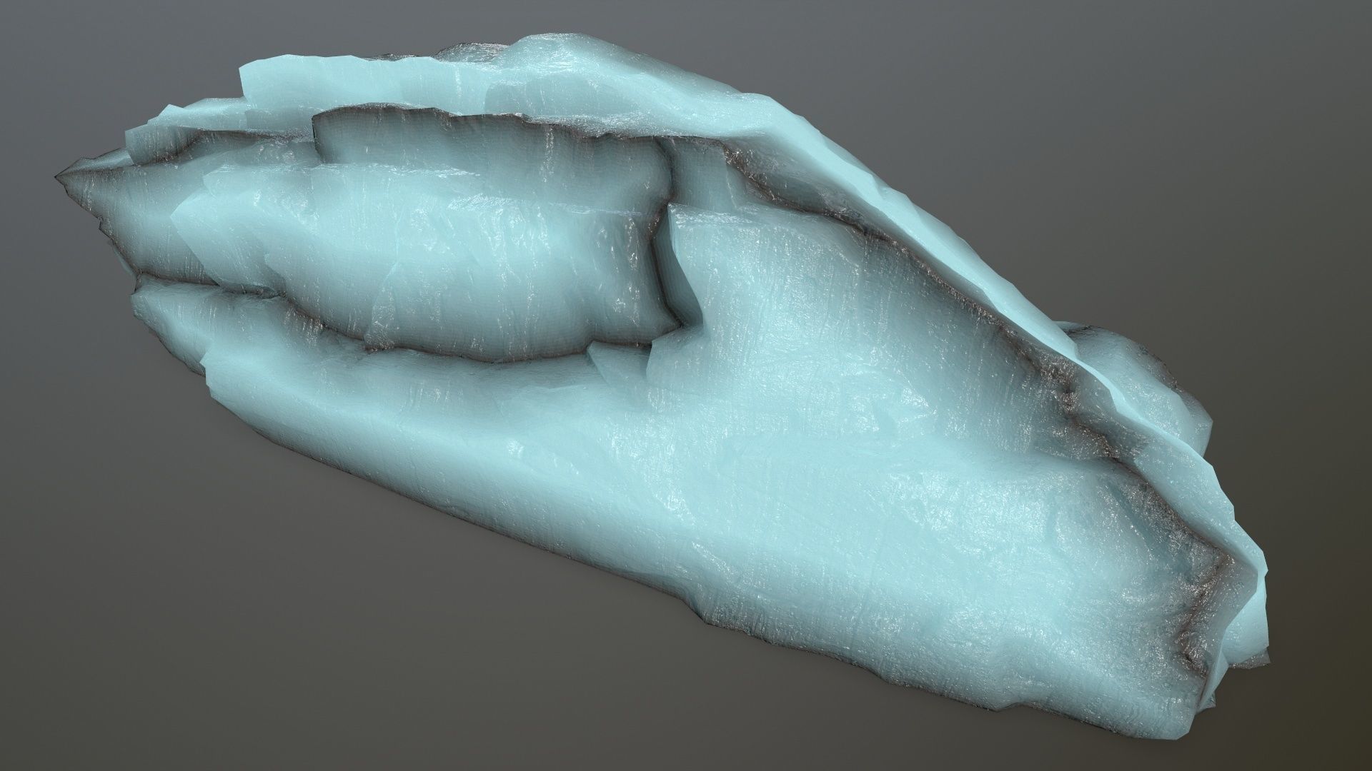 ice rocks Low-poly 3D model_9