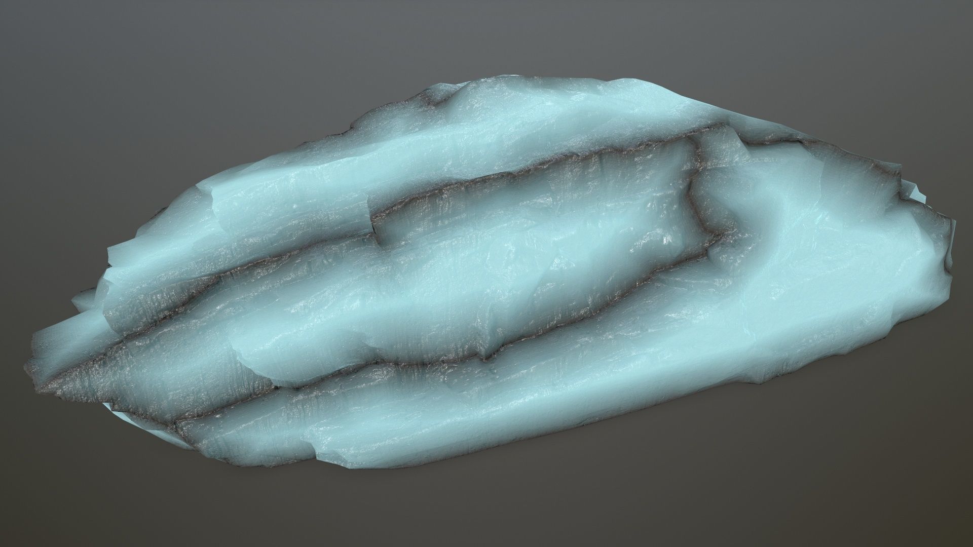 ice rocks Low-poly 3D model_11