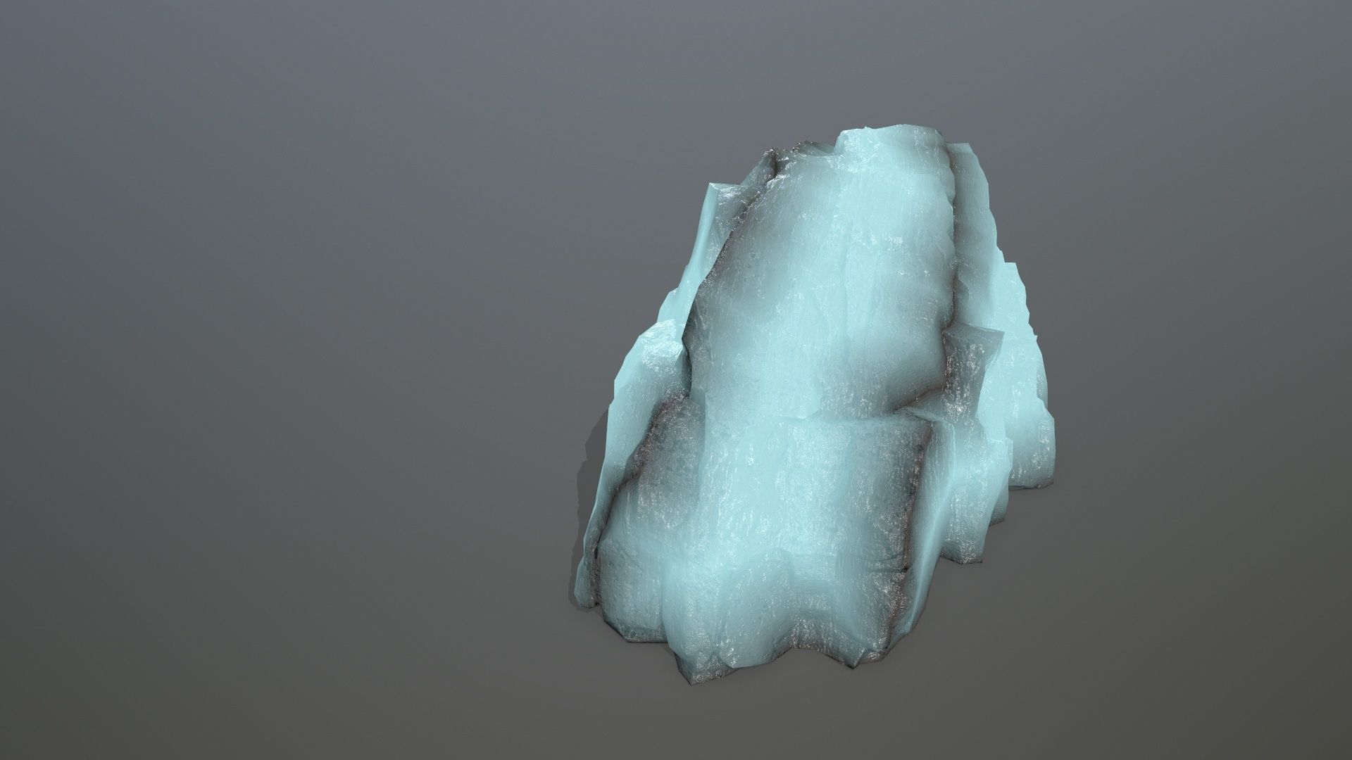 ice rocks Low-poly 3D model_6