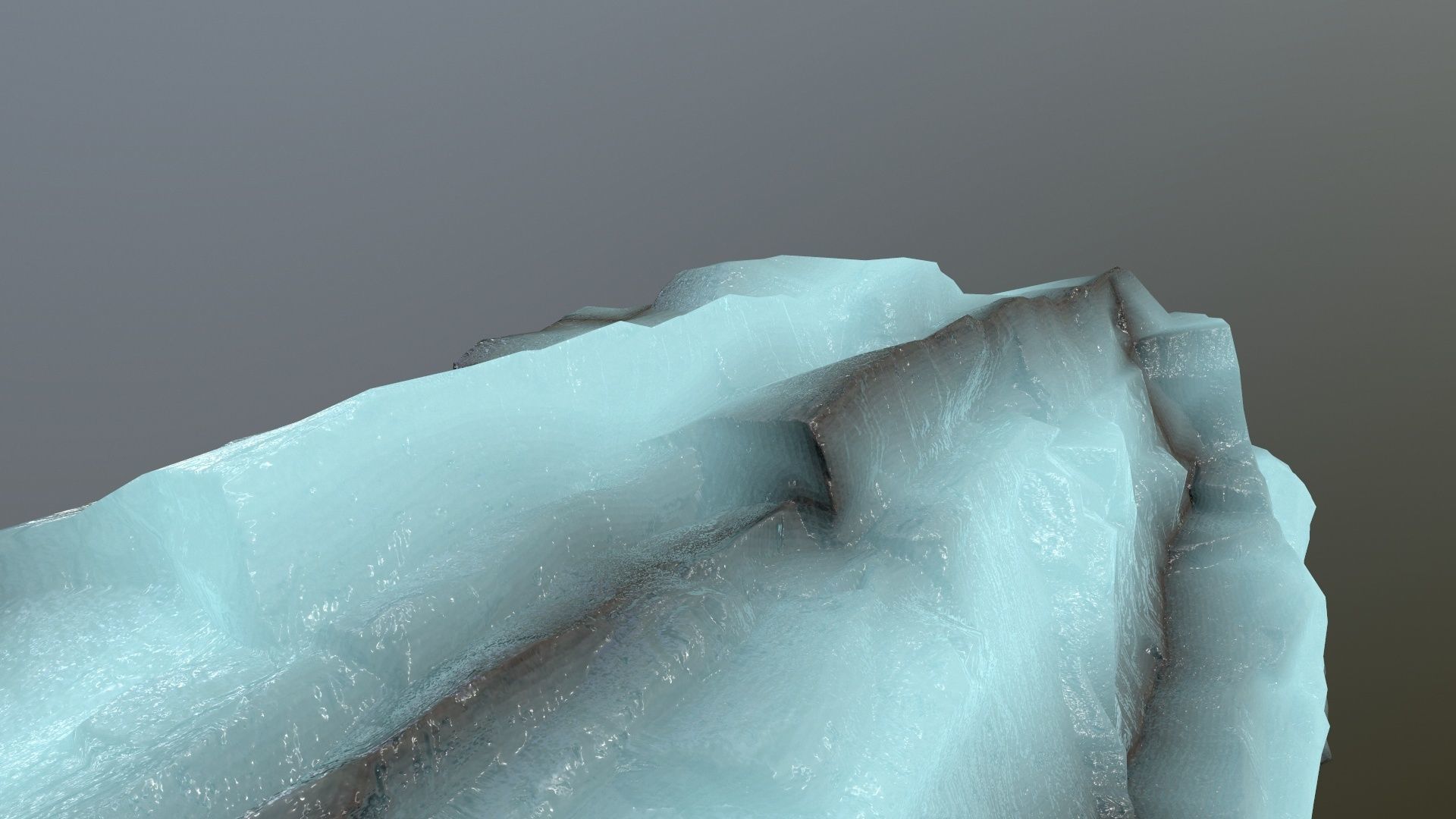 ice rocks Low-poly 3D model_17
