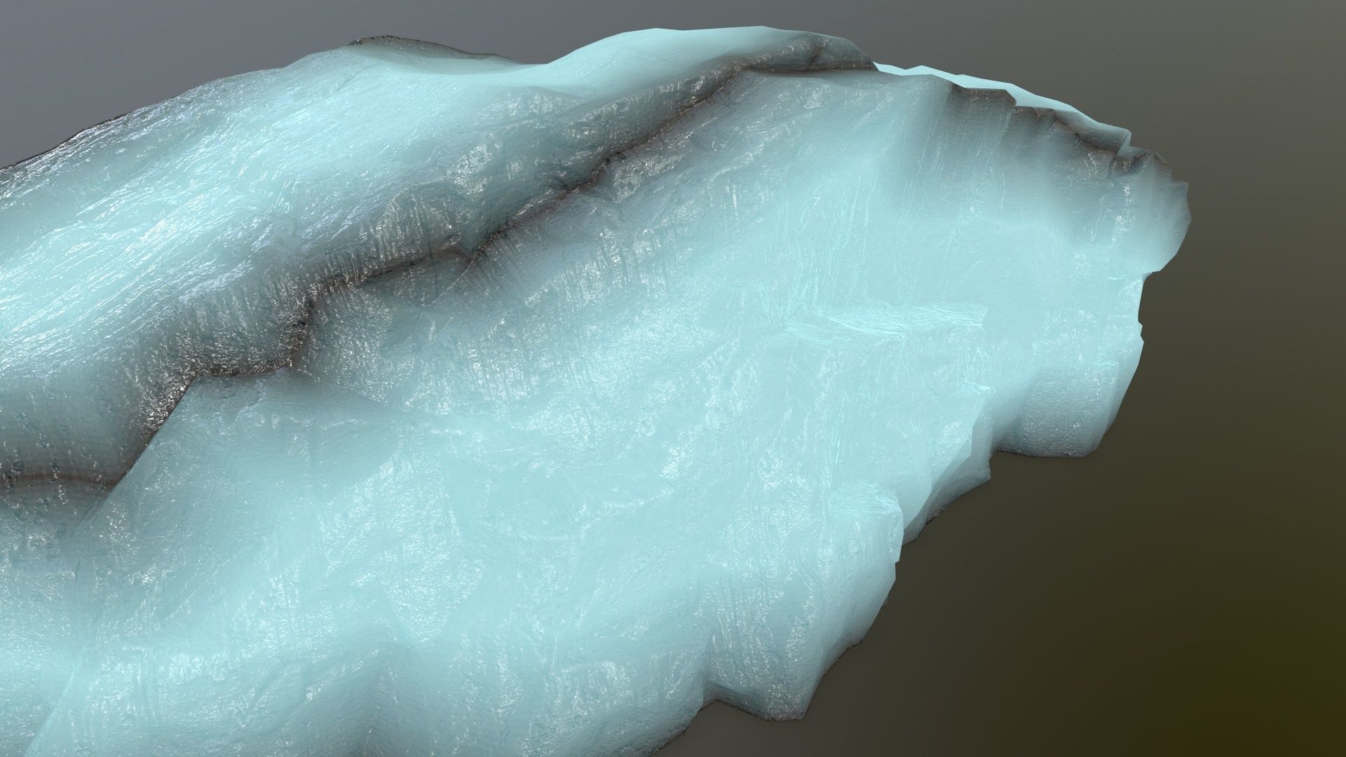 ice rocks Low-poly 3D model_15