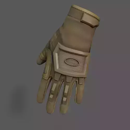 Scifi glove military low poly 