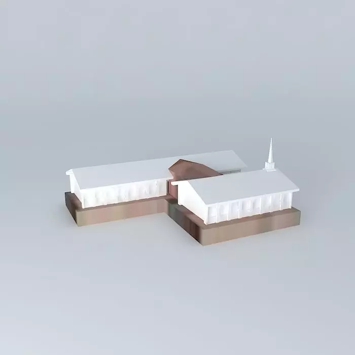 Reunion LDS.Centro Mormon Chapel Grove, Mexico, Free 3D model