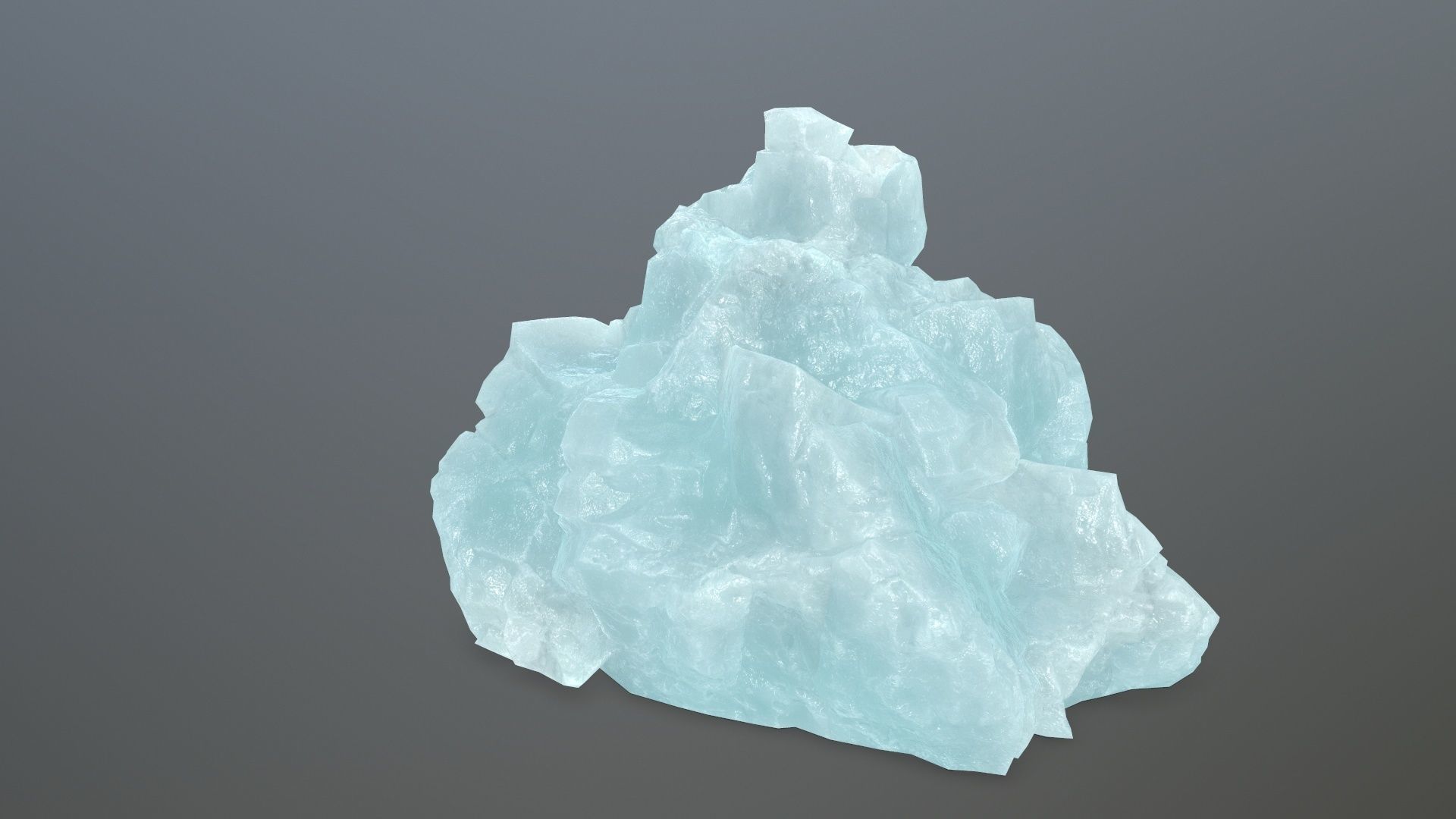 ice rocks Low-poly 3D model_4
