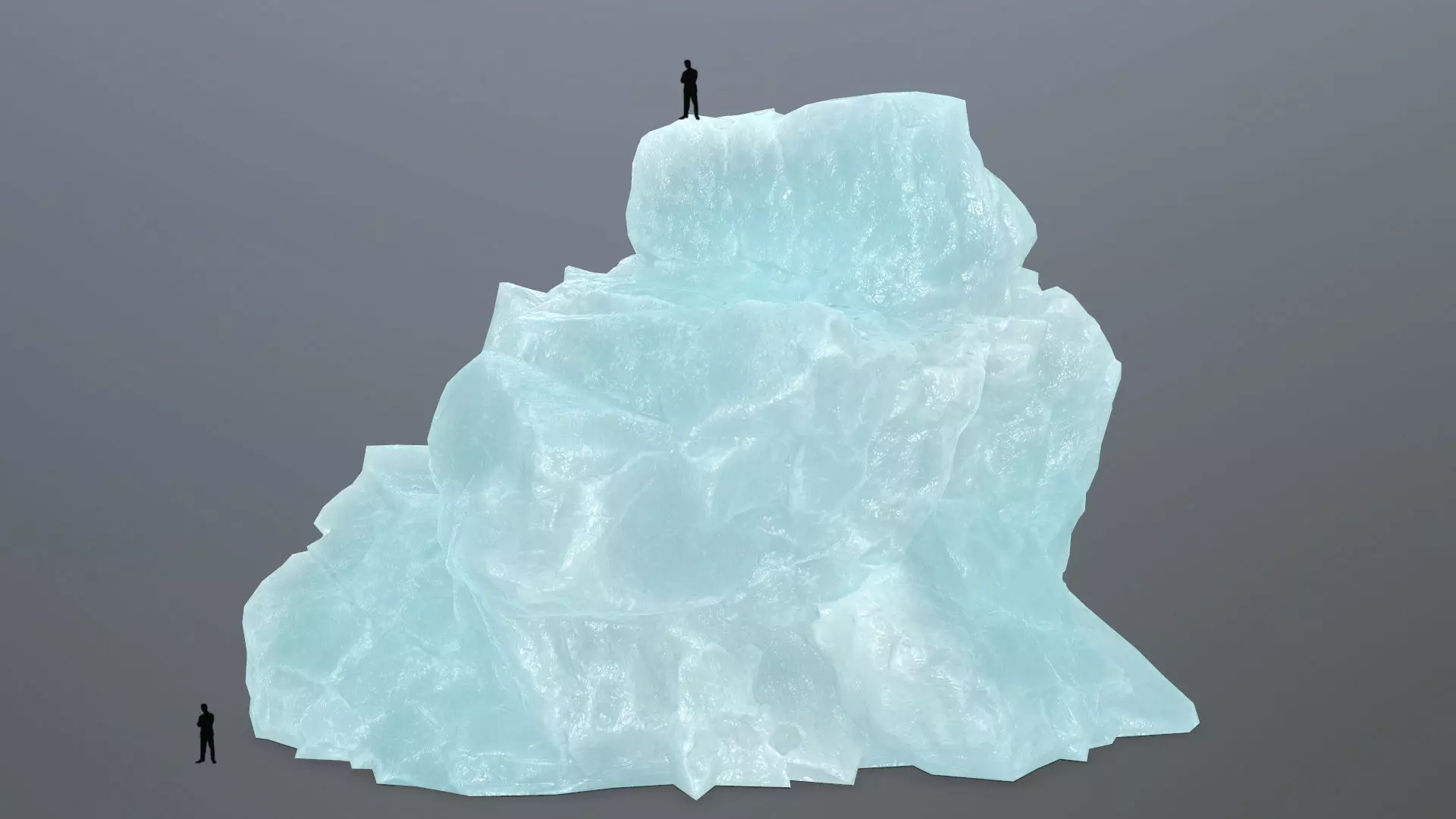 ice rocks Low-poly 3D model_0