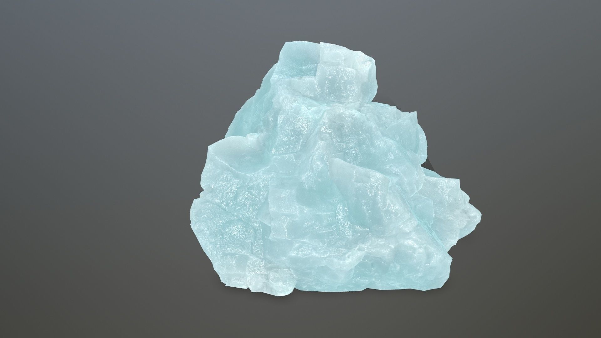 ice rocks Low-poly 3D model_11