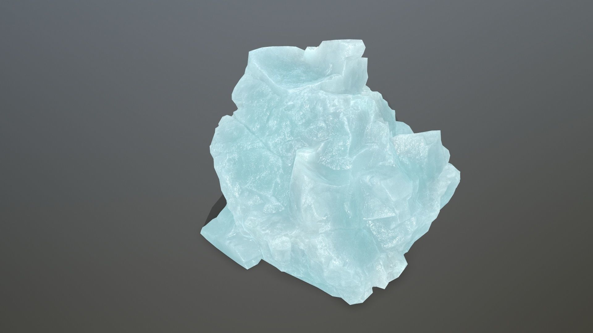 ice rocks Low-poly 3D model_12