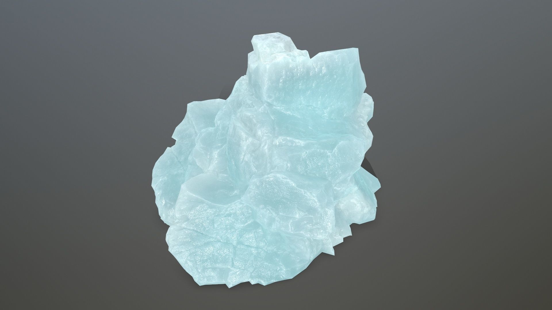 ice rocks Low-poly 3D model_9