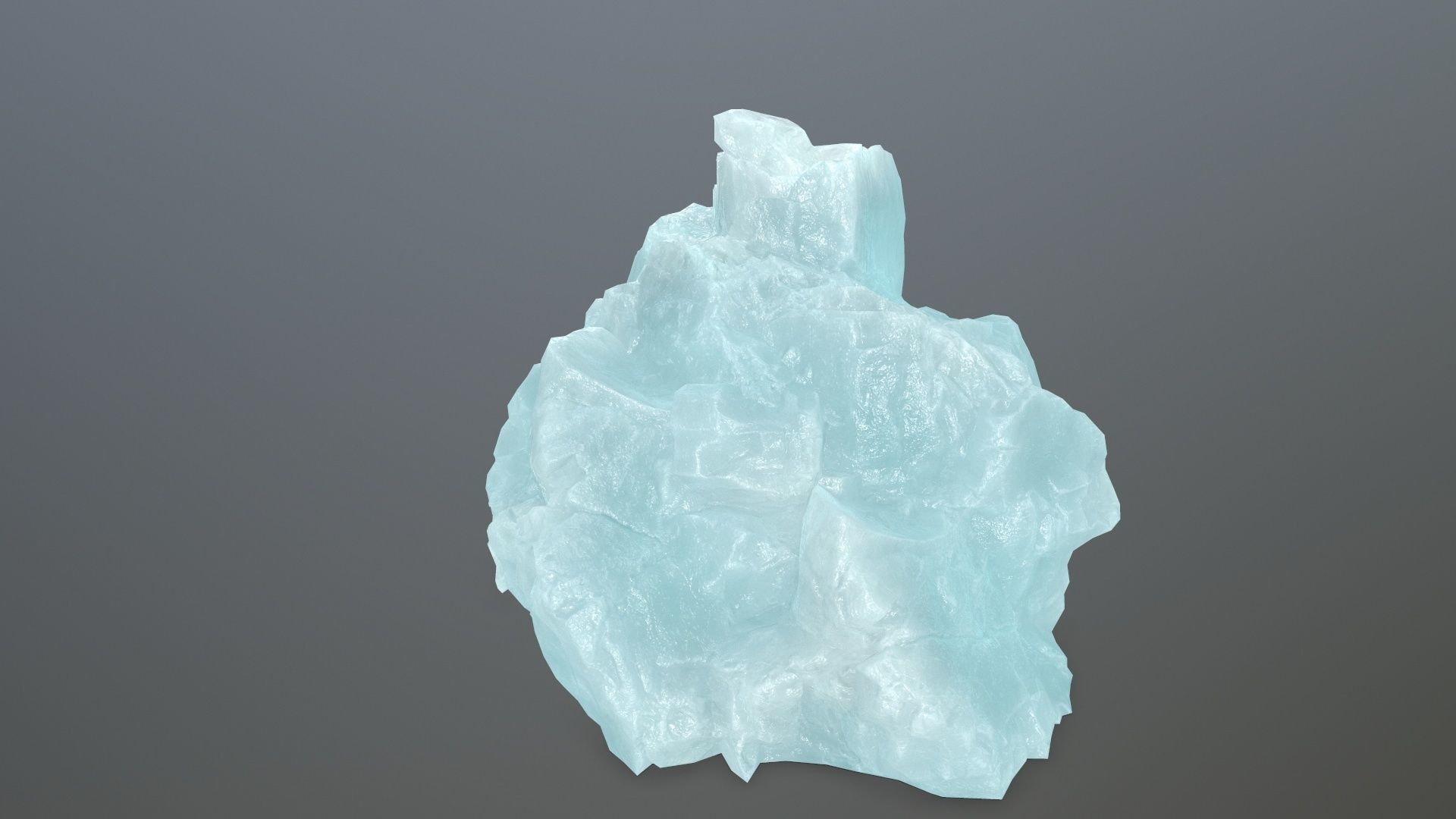 ice rocks Low-poly 3D model_3