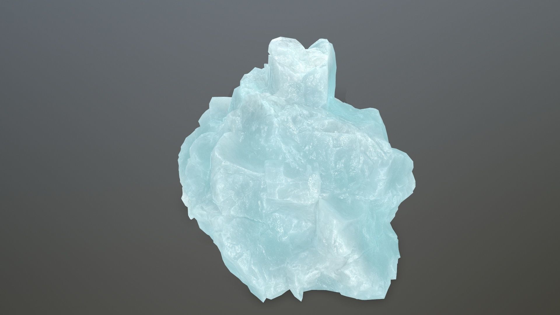 ice rocks Low-poly 3D model_10