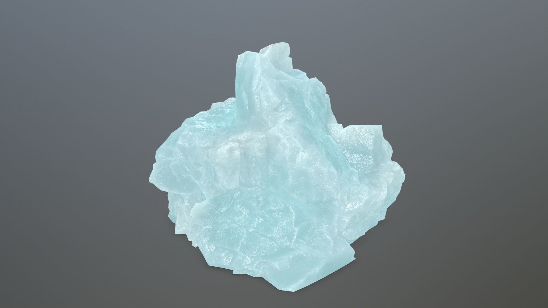 ice rocks Low-poly 3D model_7