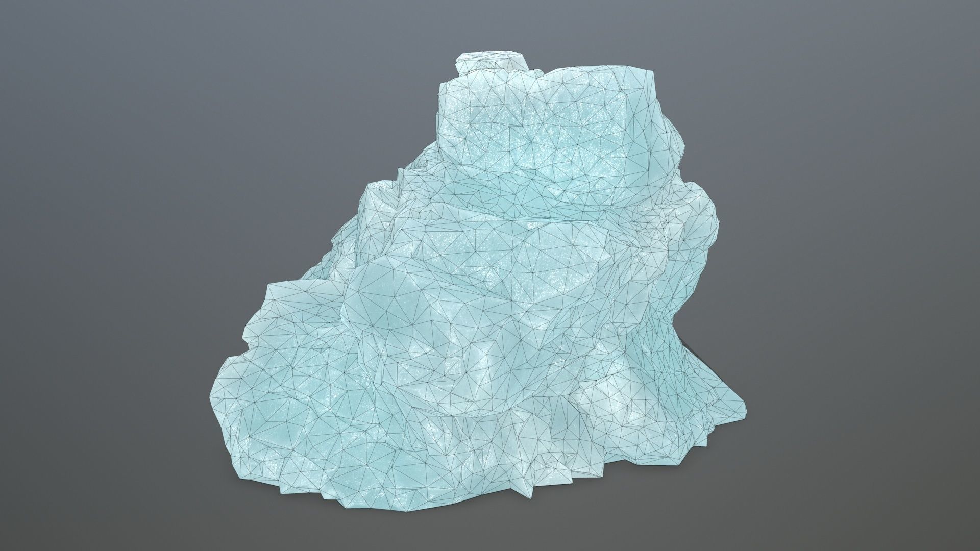 ice rocks Low-poly 3D model_16
